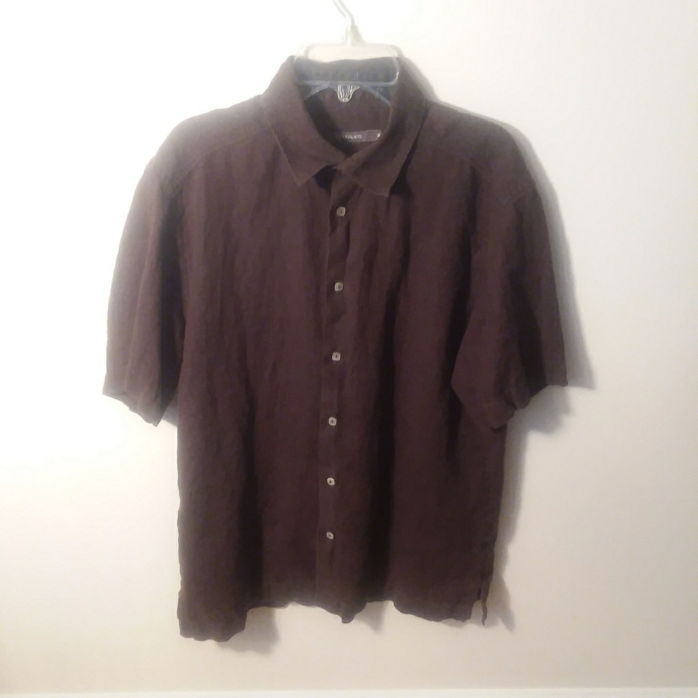 HH144, River Island, med. Brown button down